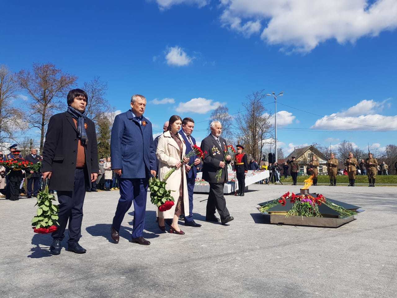 Открытие мемориала в гатчинском районе 27 января